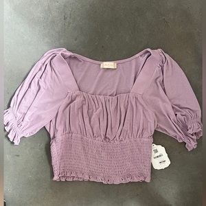 Altard State pink longline crop